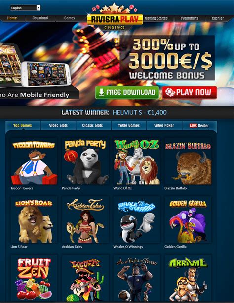 riviera play casino first deposit bonus